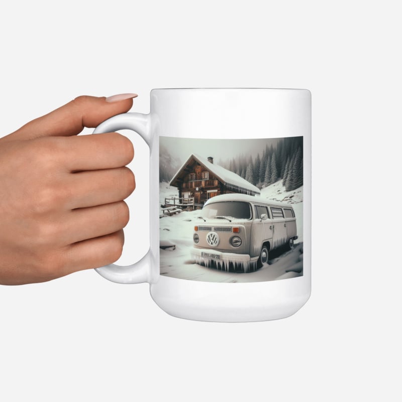 Mok Volkswagen T2 sneeuw