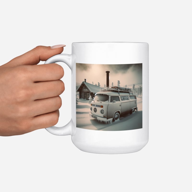 Mok Volkswagen T2 sneeuw
